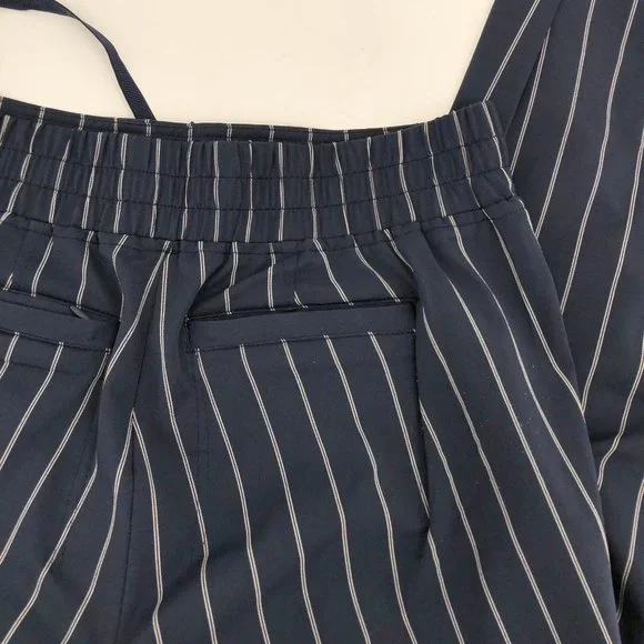 Athleta Blue Striped Wide Leg Pants | Casual to Special Event - Picture 6 of 6